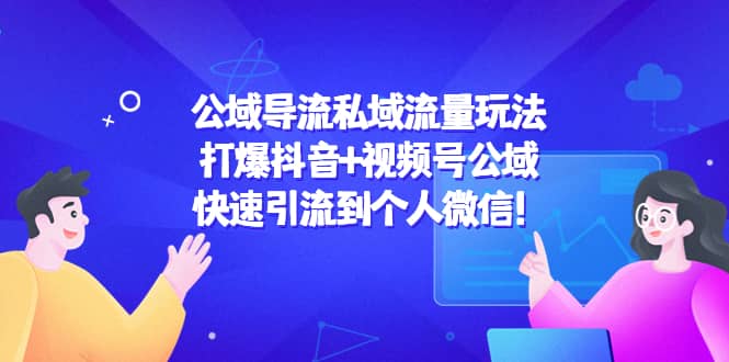 公域导流私域流量玩法：打爆抖音+视频号公域-财富课程