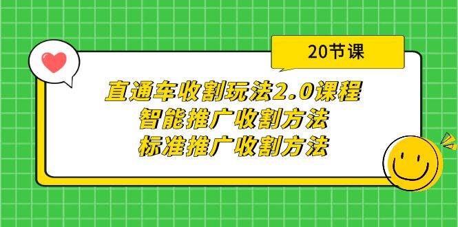 直通车收割玩法2.0课程：智能推广收割方法+标准推广收割方法（20节课）-财富课程