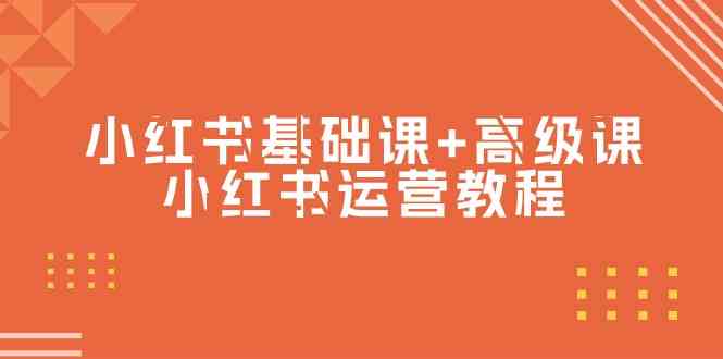 小红书基础课+高级课-小红书运营教程-财富课程