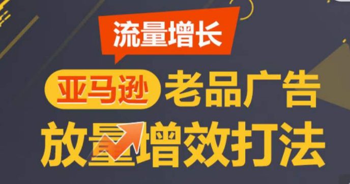 亚马逊平台流量增长-老品广告宣传放量上涨提质增效玩法，由浅入深，打造更多TOP listing-财富课程