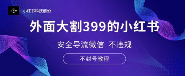 外边大割399的小红书安全性引流手机微信 不违规 防封号实例教程-财富课程