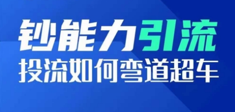 金钱的力量引流方法：投流怎样弯道超越，投流指数及增长方法，造就爆款短视频-财富课程