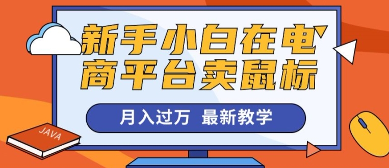 新手入门在电商平台卖电脑鼠标月入了万，最新赚钱课堂教学-财富课程