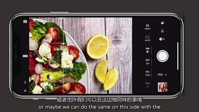 iPhone 美食拍摄-把握美食拍摄造型设计-构图和编写造型艺术-21堂课-中英字幕-财富课程