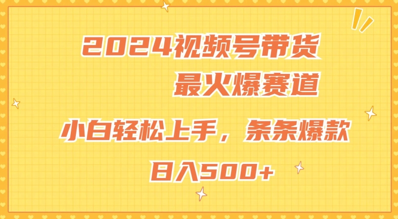 2024微信视频号超受欢迎跑道，新手快速上手，纯原创设计AI卖货，一条条爆品-财富课程