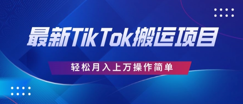 史上最牛简易，运送TikTok厉史，去重复后轻轻松松月赚万余元-财富课程