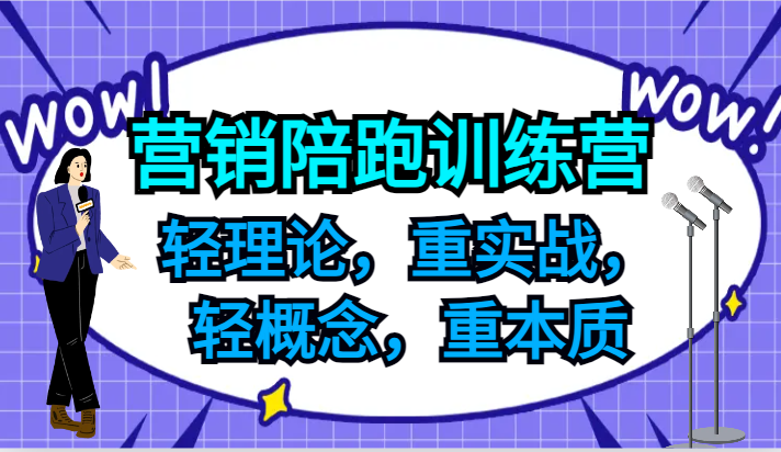 营销推广陪跑夏令营，轻基础理论，重实战演练，轻定义，重实质，适宜中小企业和初创企业的老总-财富课程