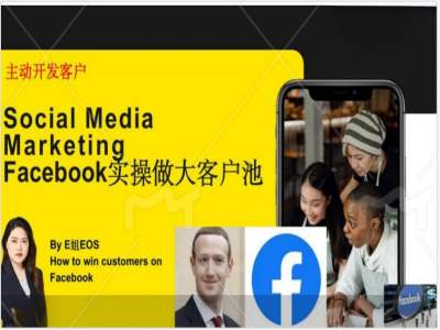 Facebook实际操作做大做强出口外贸客户池，实现快速转换顾客/打造出Facebook账户/如何做推广到公域等-财富课程