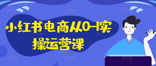 小红书电商从0-1实操运营课，小红书手机实操小红书/IP和私域课/小红书电商电脑实操板块等-财富课程