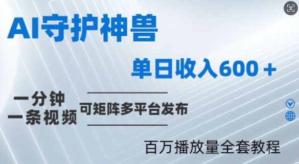 制作各省守护神，100多W播放量的视频只需要1分钟就能完成【揭秘】-财富课程