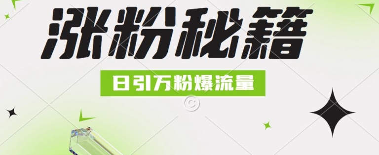 最新小和尚抖音涨粉，日引1万+，流量爆满-财富课程