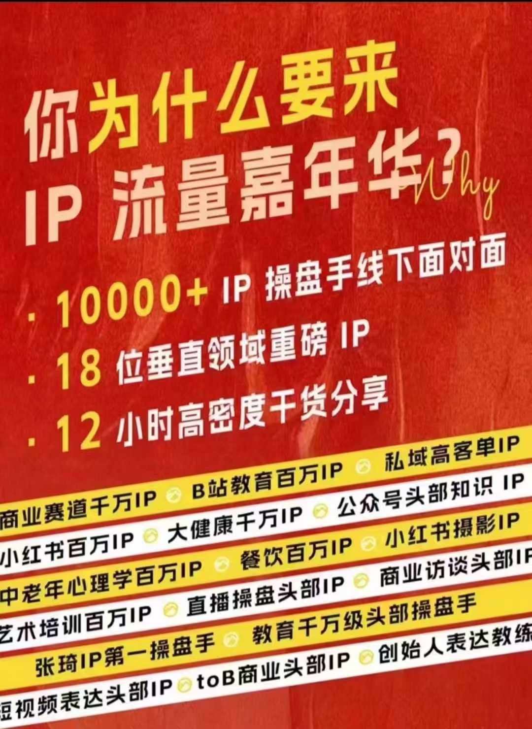 群响IP总流量嘉年华会，视频录像 IP武林2024珍藏版PPT-财富课程