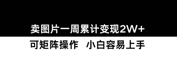 小红书【卖图片】一周累计变现2W+小白易上手-财富课程