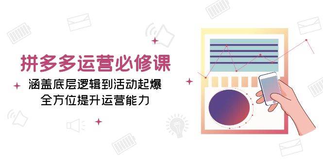 拼多多运营必修课程：包含底层思维到主题活动爆款，全面提升经营能力-财富课程