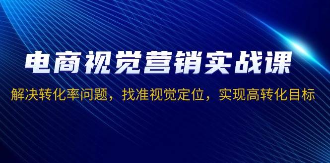 电商视觉营销实战课，解决转化率问题，找准视觉定位，实现高转化目标-财富课程